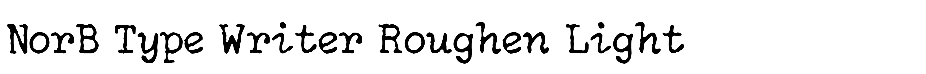 NorB Type Writer Roughen Light